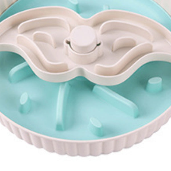 Pet Food Basin Rotating Game Board Anti-Choke Silica Gel Pad Feeding