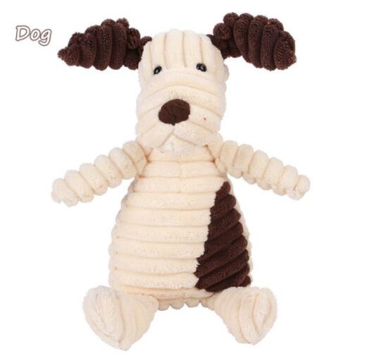 Vocal Animal Plush Dog Chew Toy