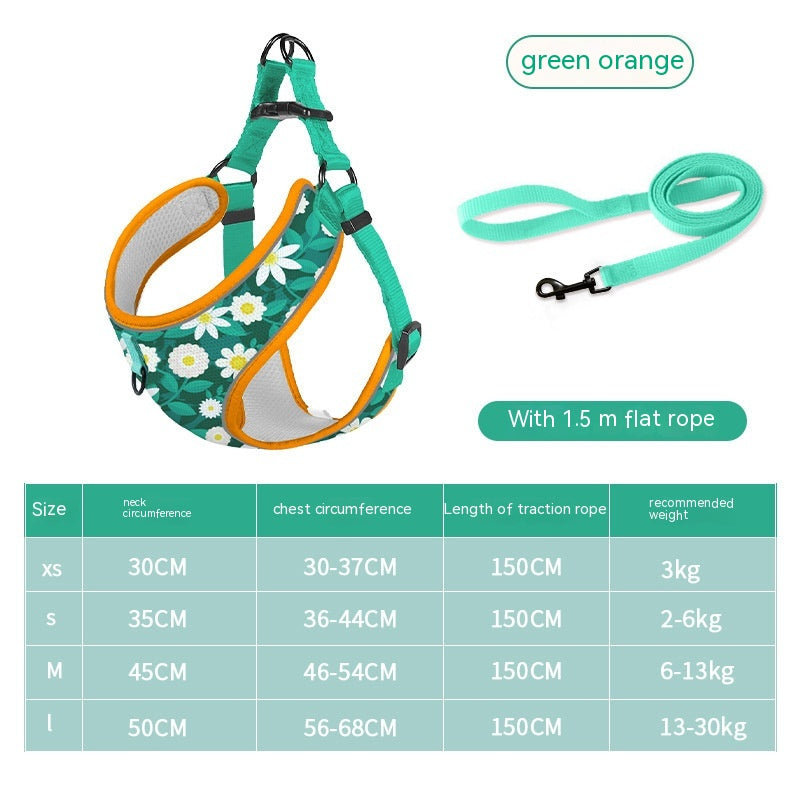 Pet Hand Holding Rope Vest-Style Dog Reflective Explosion-Proof