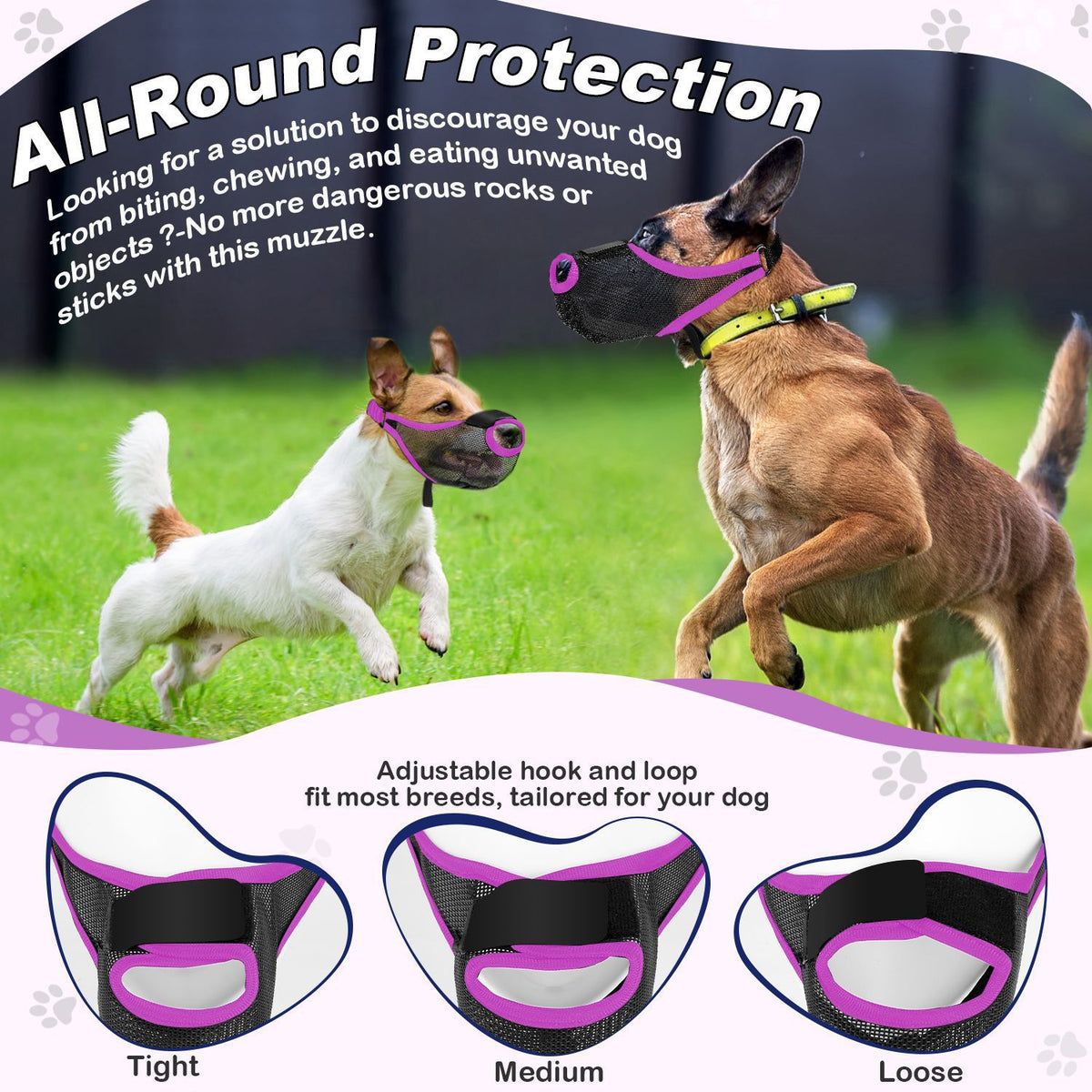 Breathable Mesh Dog Muzzle Mask