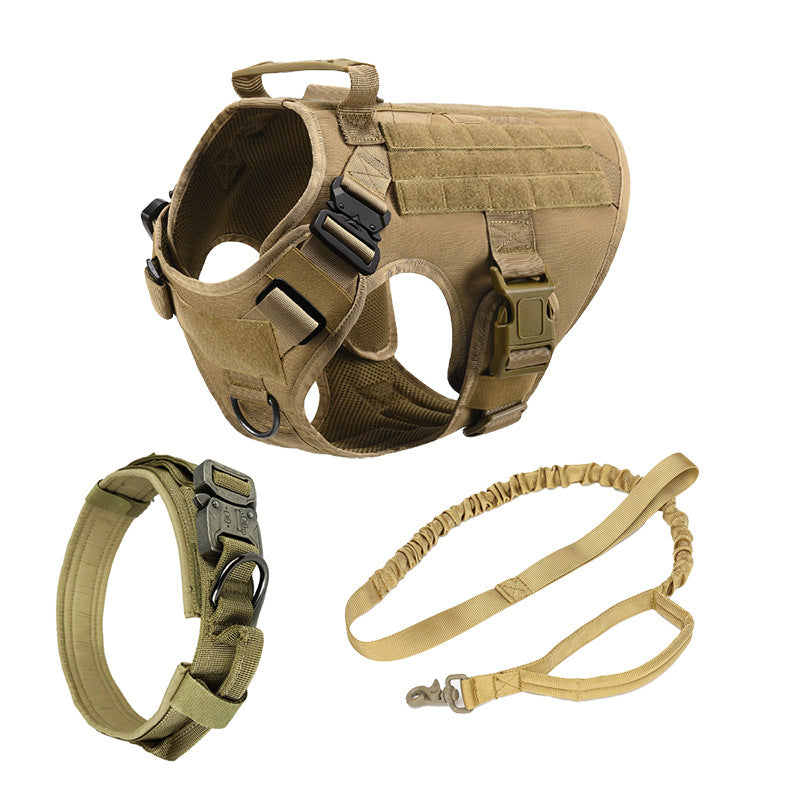 Dog Harness Set, Dog Harness Collar Leash Set, No Pull Dog Vest Harness