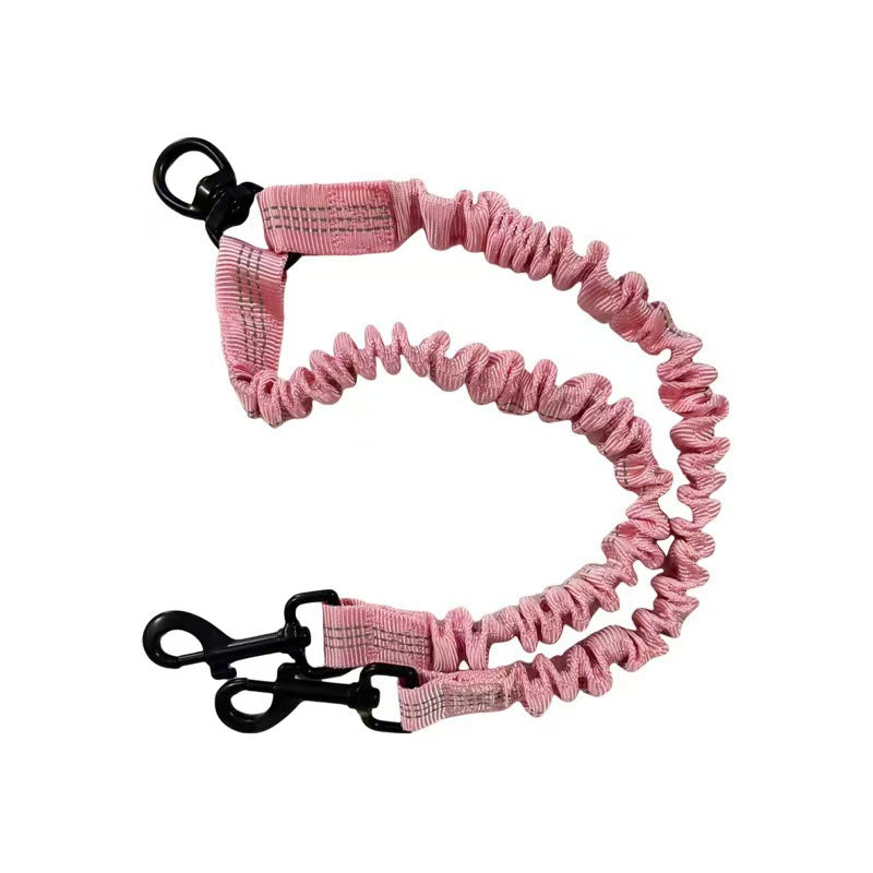 Double-Ended Retractable Reflective Dog Leash
