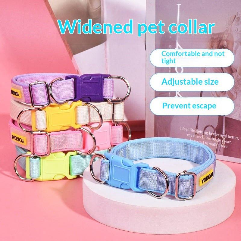 Comfortable Solid Color Dog Collar