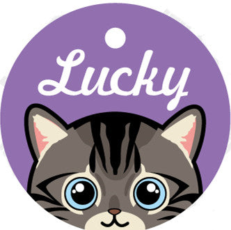Custom Lettering Pet ID Tag