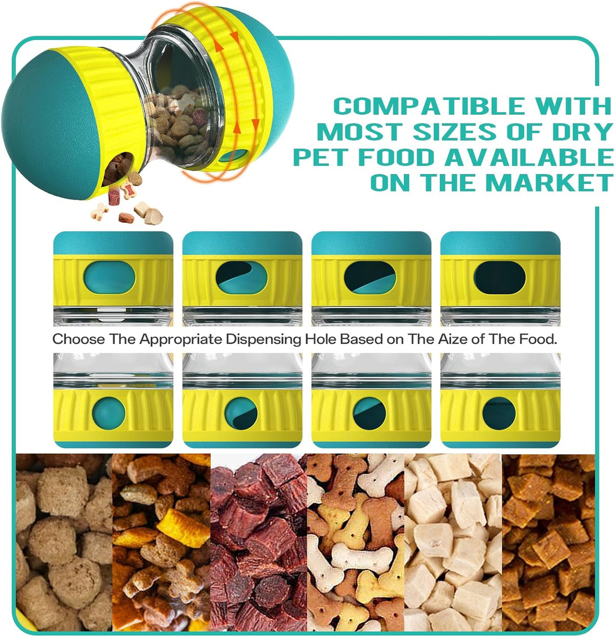 Slow Feeder Puppy Toy Food Puzzles Ball For Dogs Promote Mind And Body Stimulation
