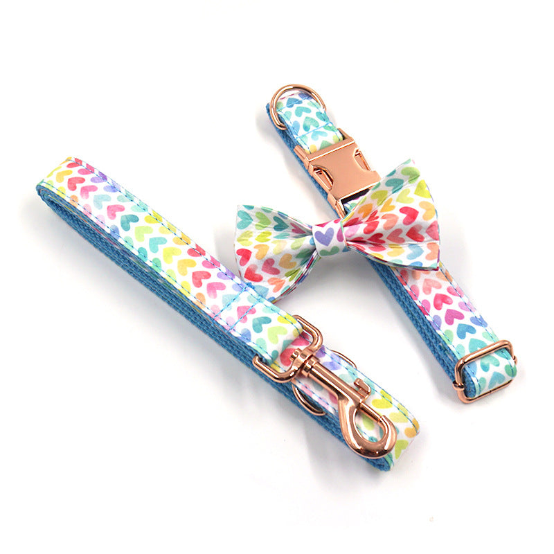 Pet Supplies Dog Collar Leash Bow