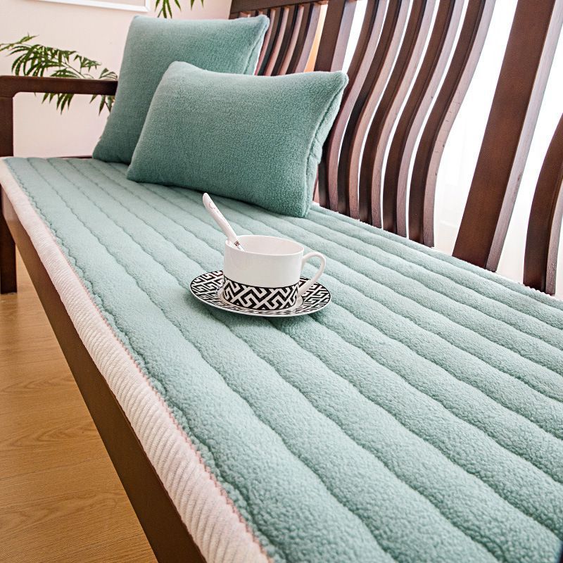 Thickened Non-Slip Plush Slipcover Cushion Pad