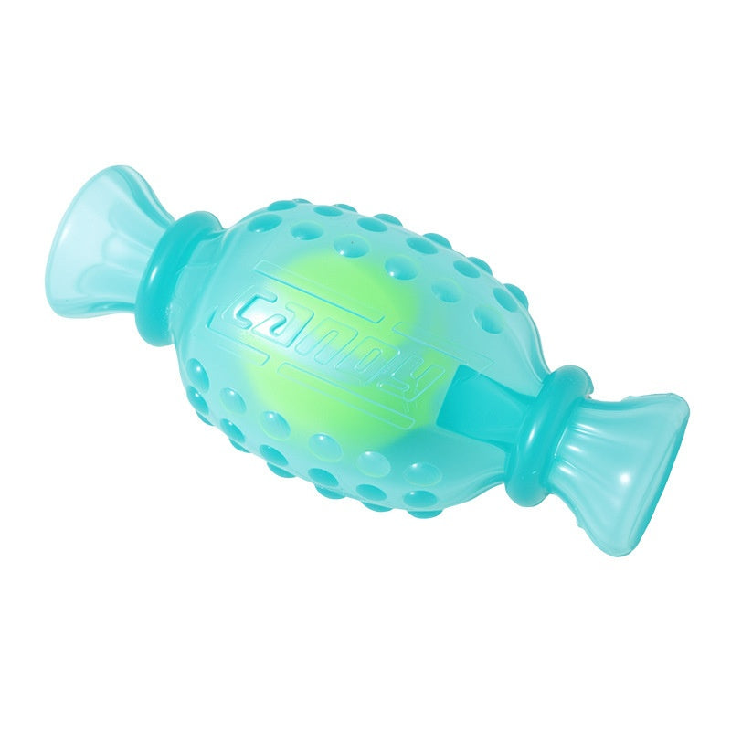 Glowing Candy Tennis Ball Dog Toy