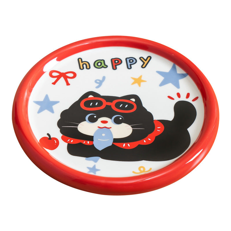 Cute Cartoon Ceramic Cat Bowl