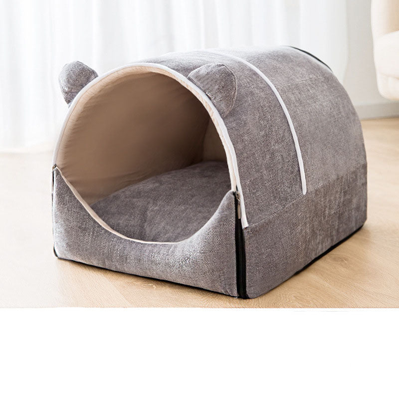 Removable Washable Enclosed Winter Kennel