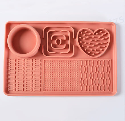 Silicone Dog Slow Food Mat with Sucker