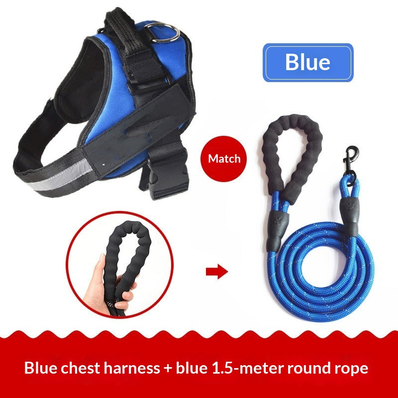 Vest-Style Dog Harness With Leash