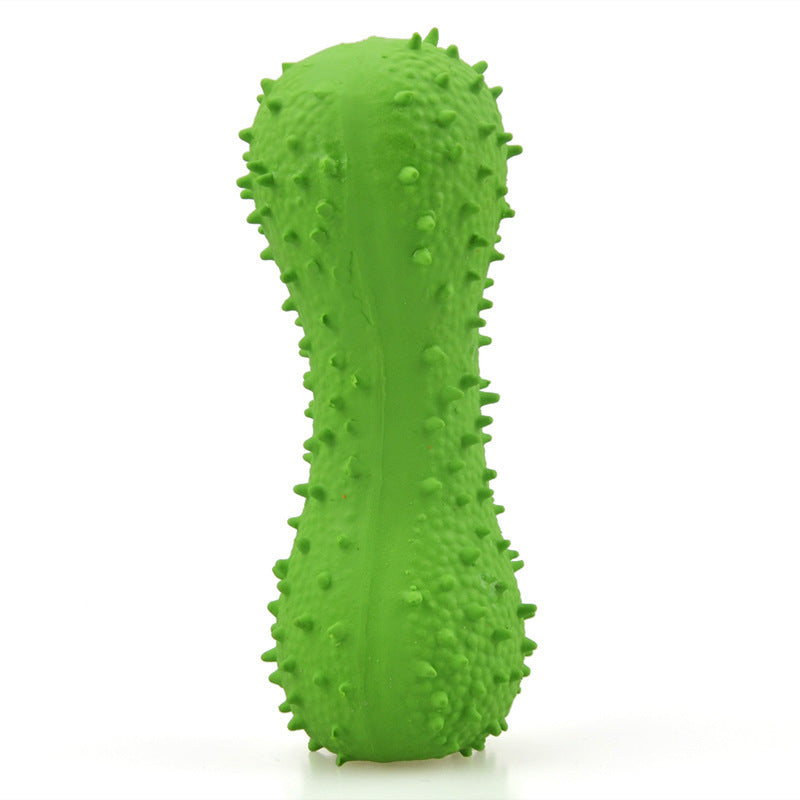 Pet Latex Toys Barbed Bone Sound Toy Tooth Cleaning