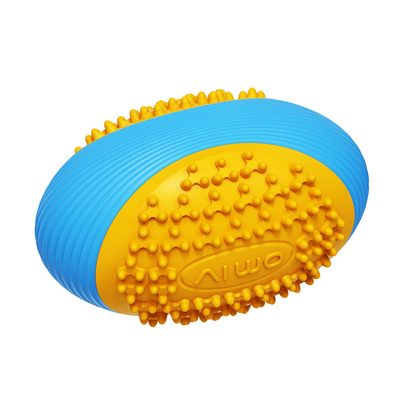 Large Elastic Rugby Chew Ball For Dogs