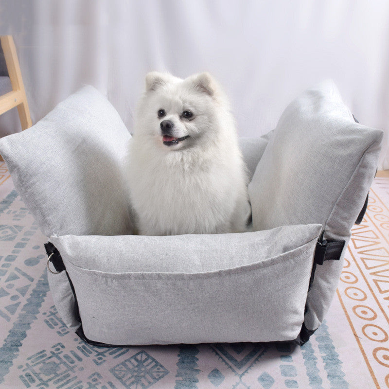 Dog Car Nest Co-Pilot Removable And Washable Pet Car Artifact