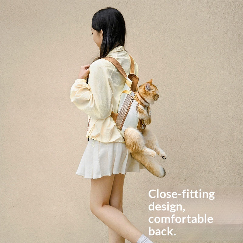 Portable Double-Shoulder Dog Bag With Chest Strap