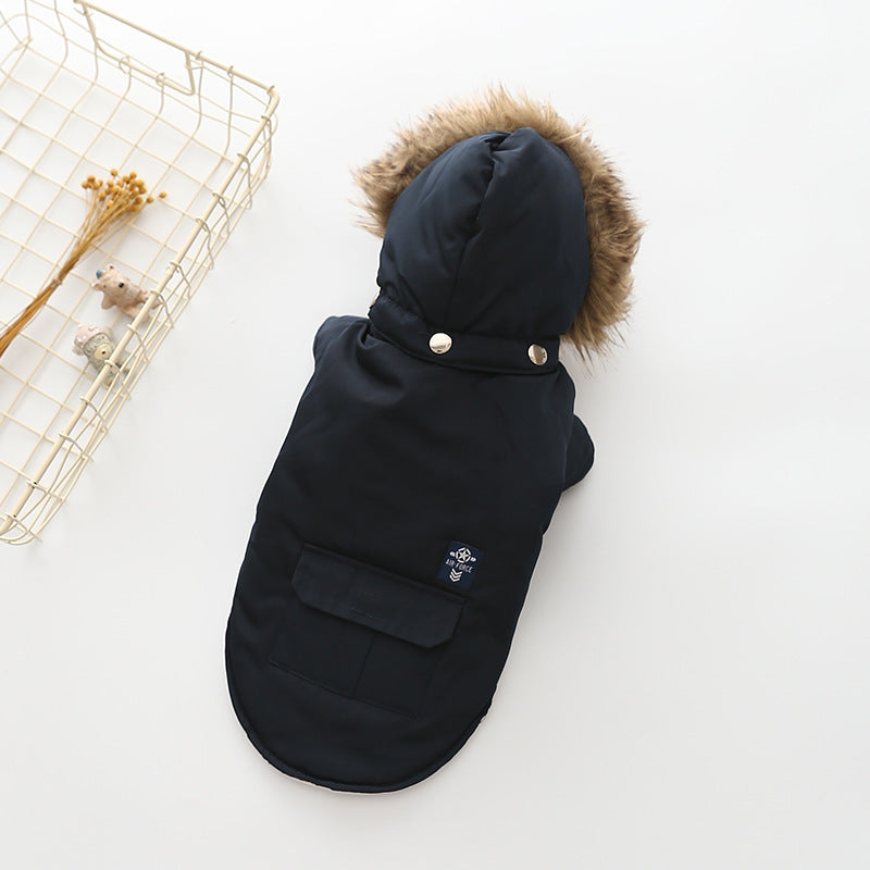 Hooded Cotton Dog Coat