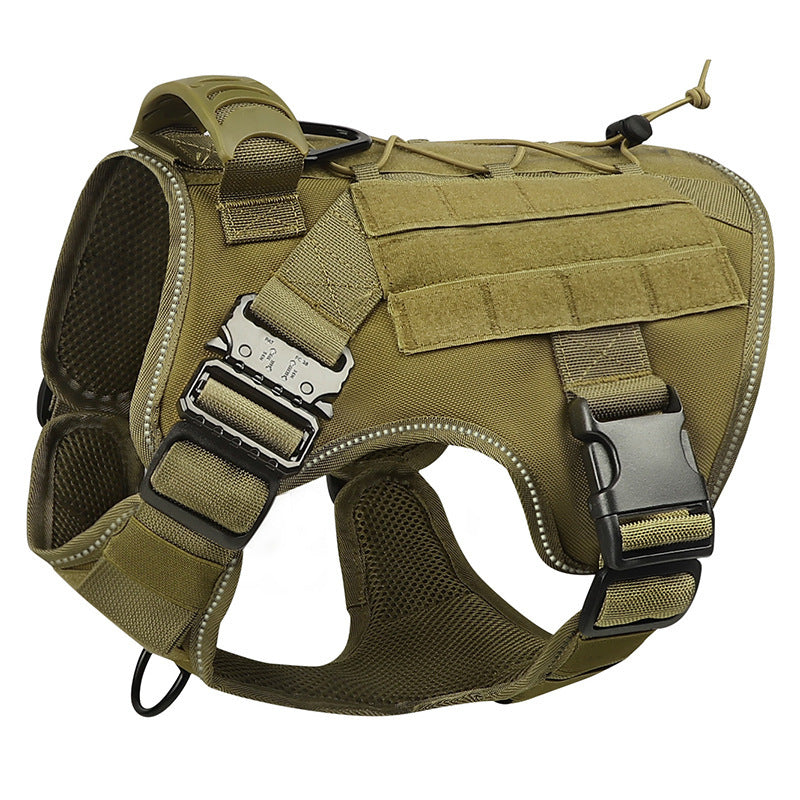 Adjustable Tactical Dog Harness with Vest Leash