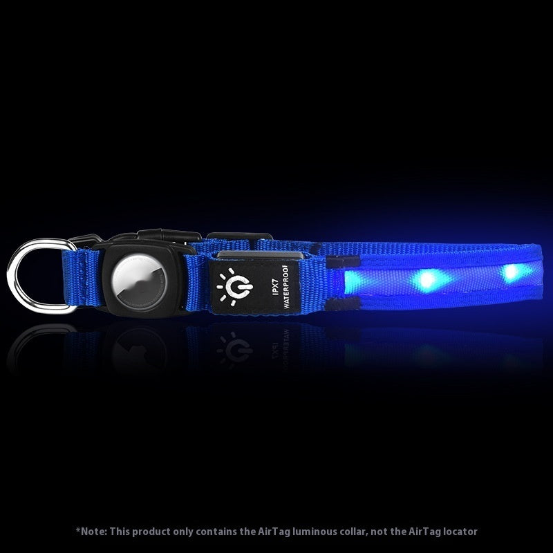 Protective Cover Positioning Tracker Waterproof Led Pet Luminous Collar