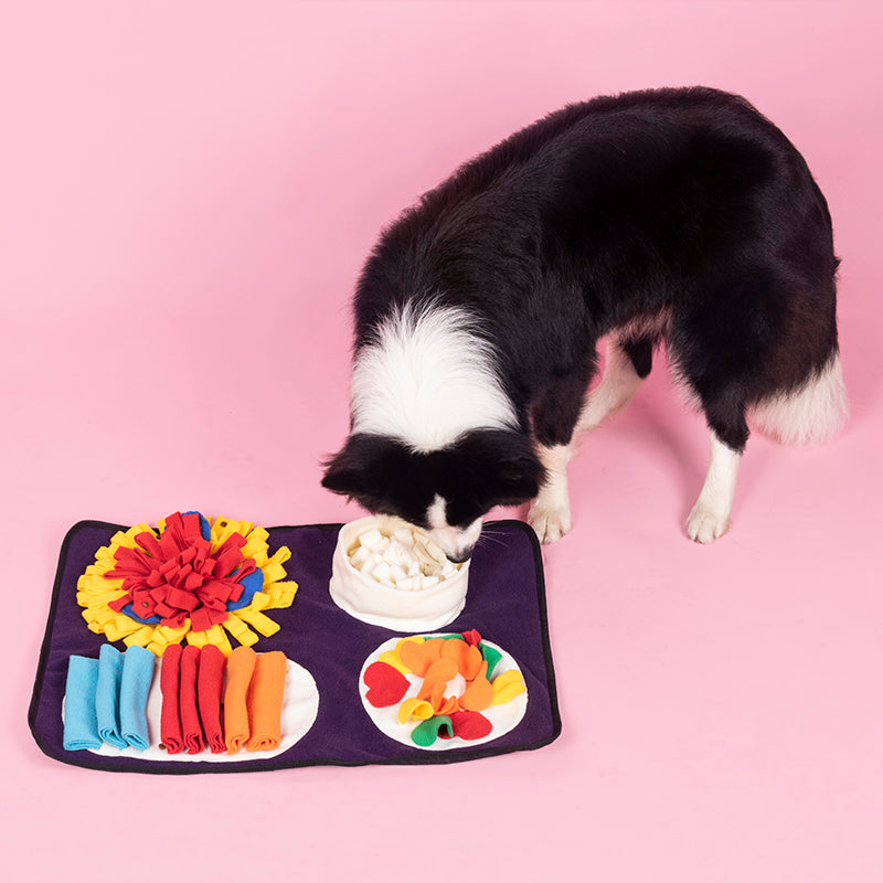 Italian Feast Snuffle Mat Interactive Dog Foraging Mat, Encourage Natural Foraging Skills, Durable And Machine Washable, Suitable For Large