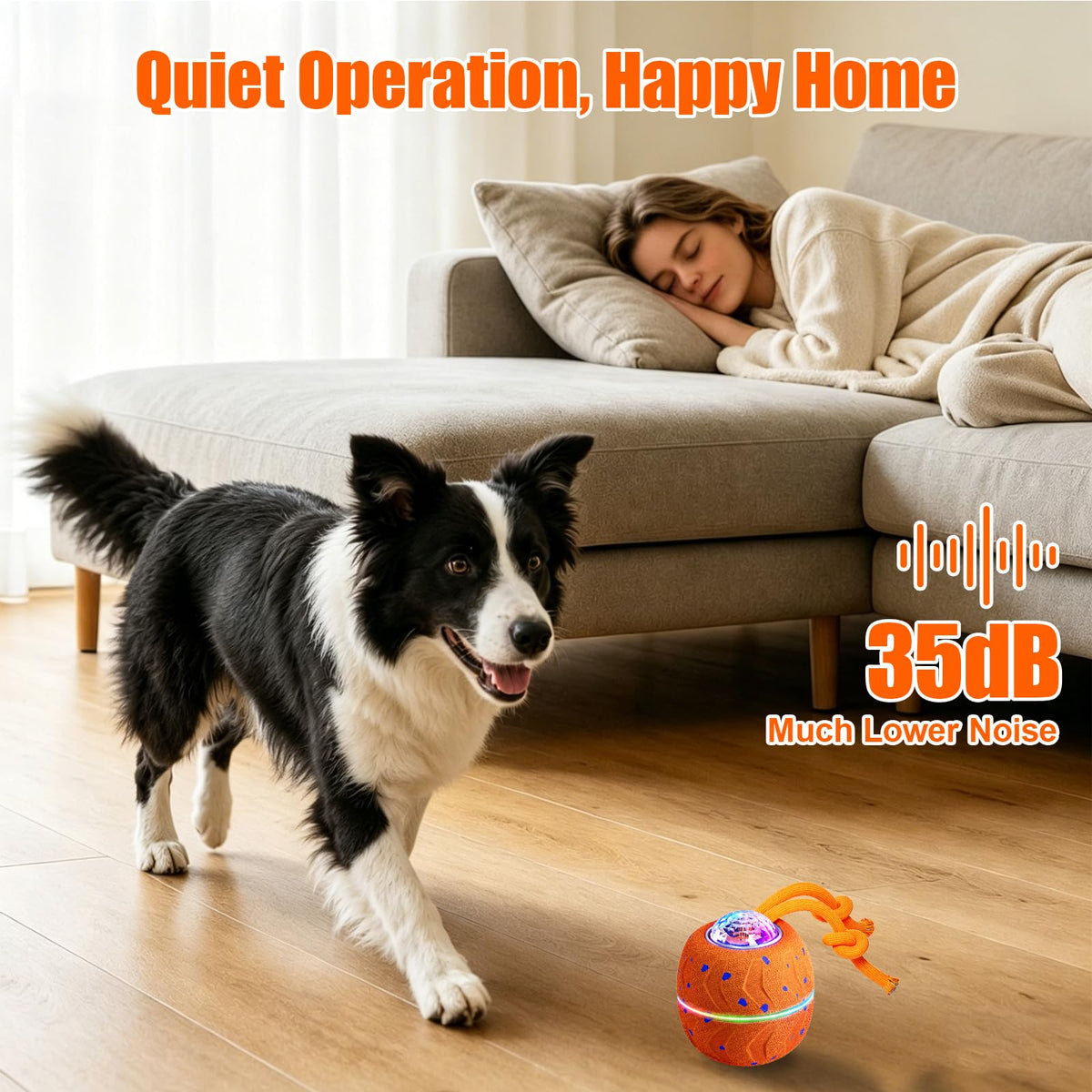 Interactive Moving Barking Dog Toy Ball