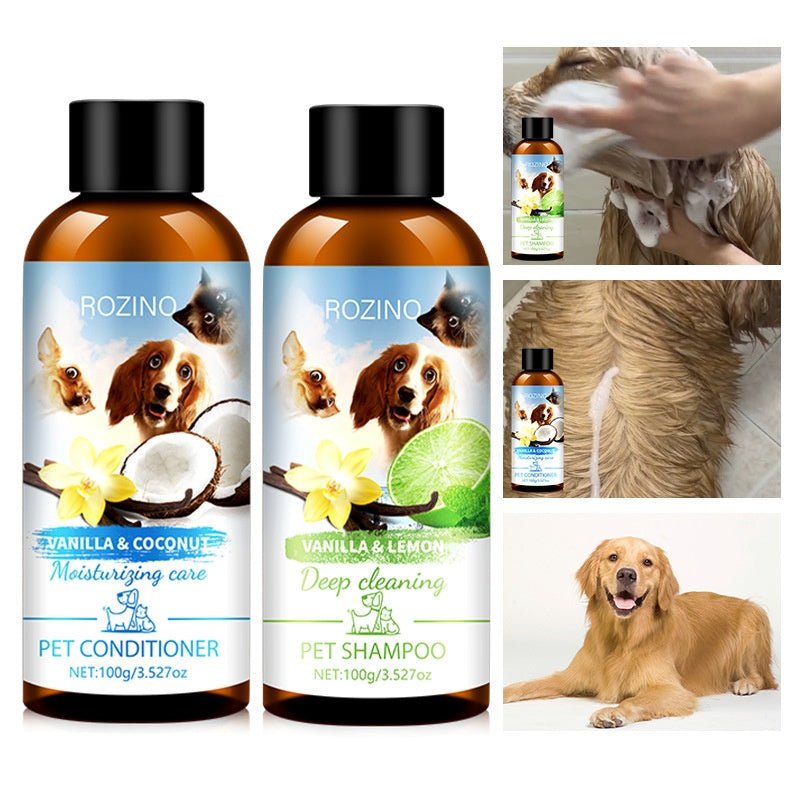 Pet Wash Shampoo and Conditioner Set