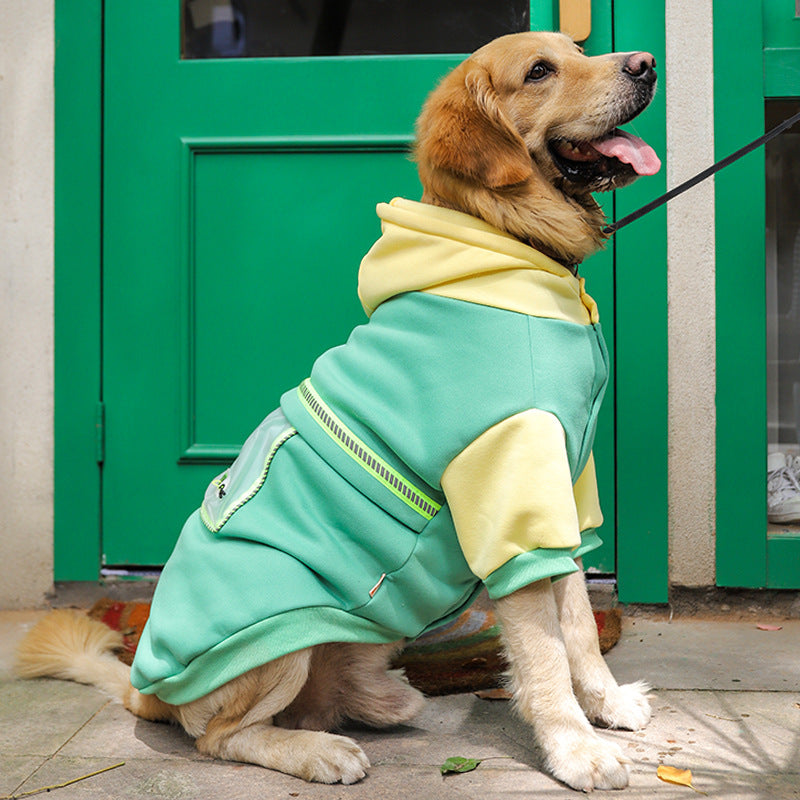 Large Dog Fleece Sweater With Pocket