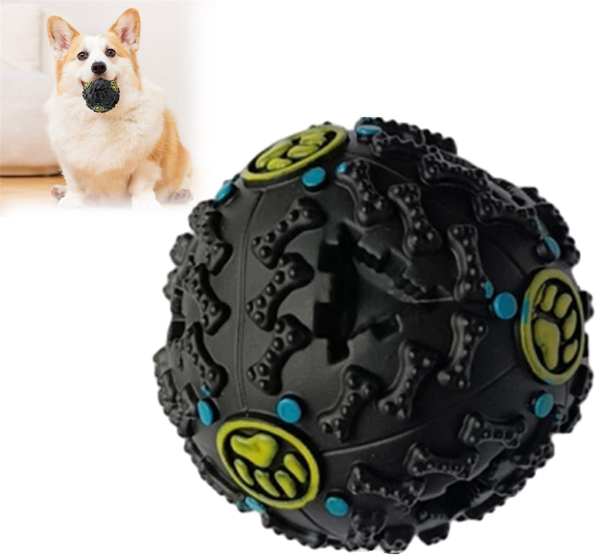 Dog Food Ball Bite Resistant Toy Puzzle Large And Small Size Pet Supplies