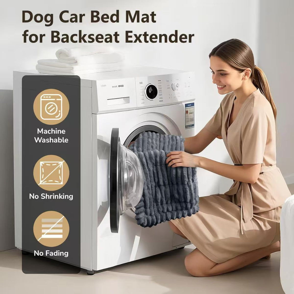 Non-Slip Soft Dog Car Seat Bed