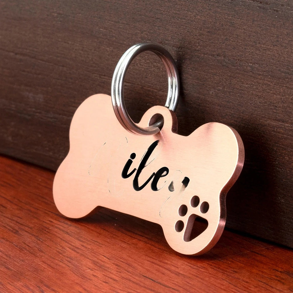 Creative Stainless Steel Lettering Keychain Heart-Shaped