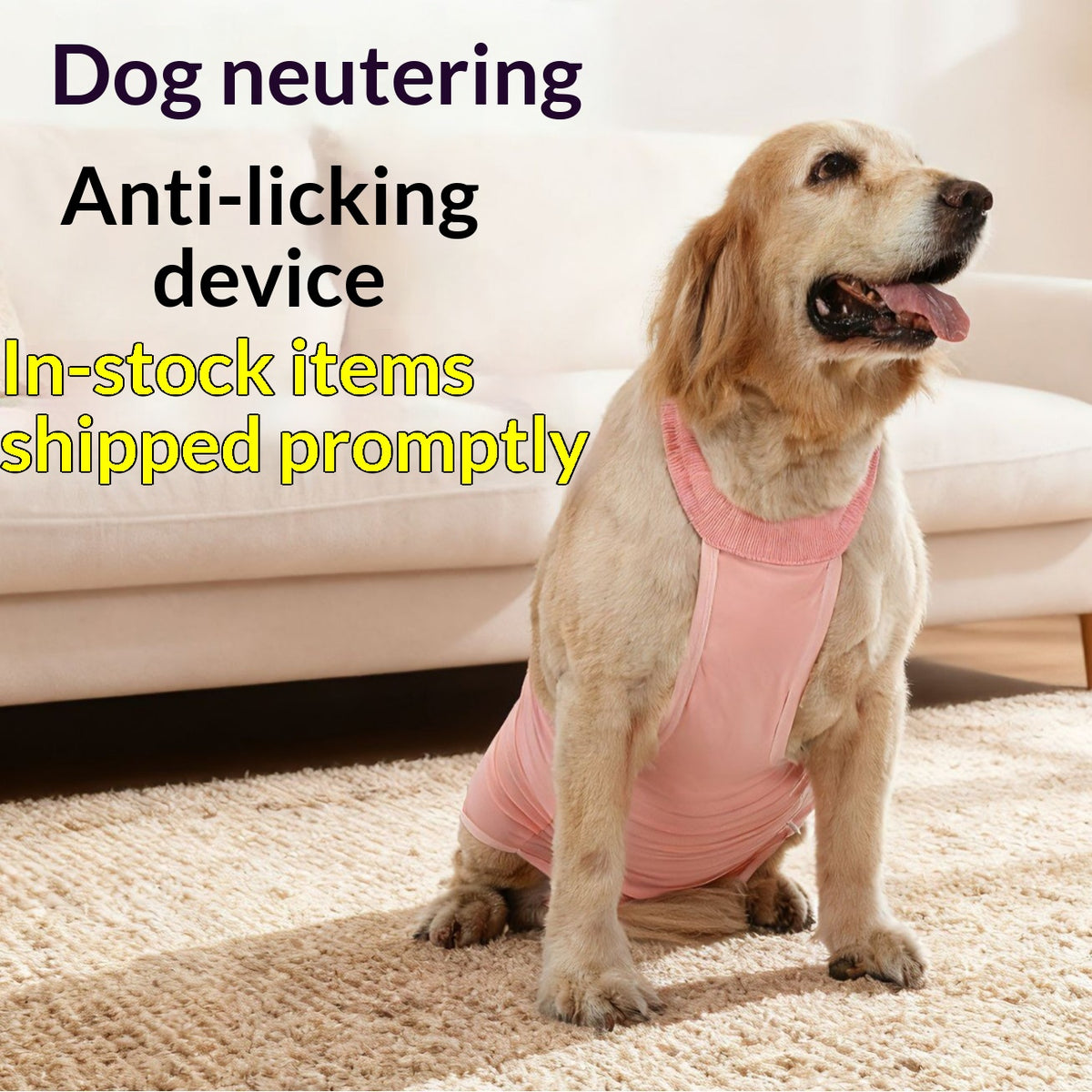 Bandage-Style Breathable Anti-Licking Dog Garment