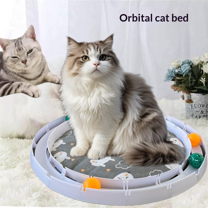 Fun-To-Assemble Track Ball Pet Bed