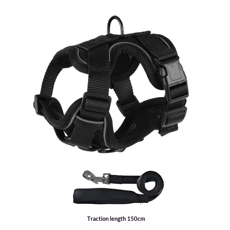 Vest-Style Dog Leash And Harness Set