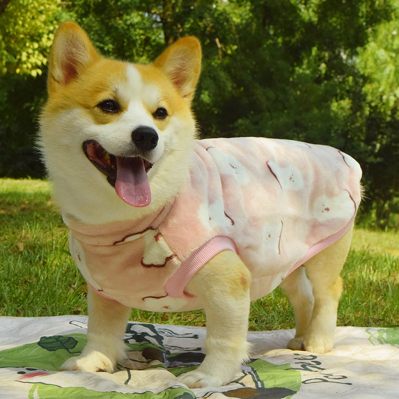 Dog Clothes Fall And Winter Medium-Sized Anti-Dirty Warm Padded Vest