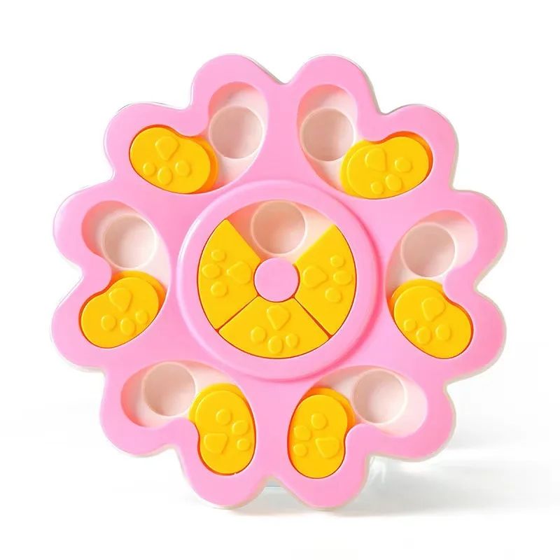 Dog Puzzle Slow Bowl Flower Shape Improve Pet Iq Interactive Feeder Non-Slip Anti-Choking Dogs Training Games Dog Accessories
