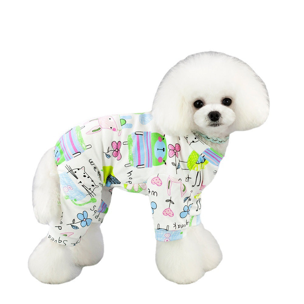Five-Color Pet Pajamas for Home