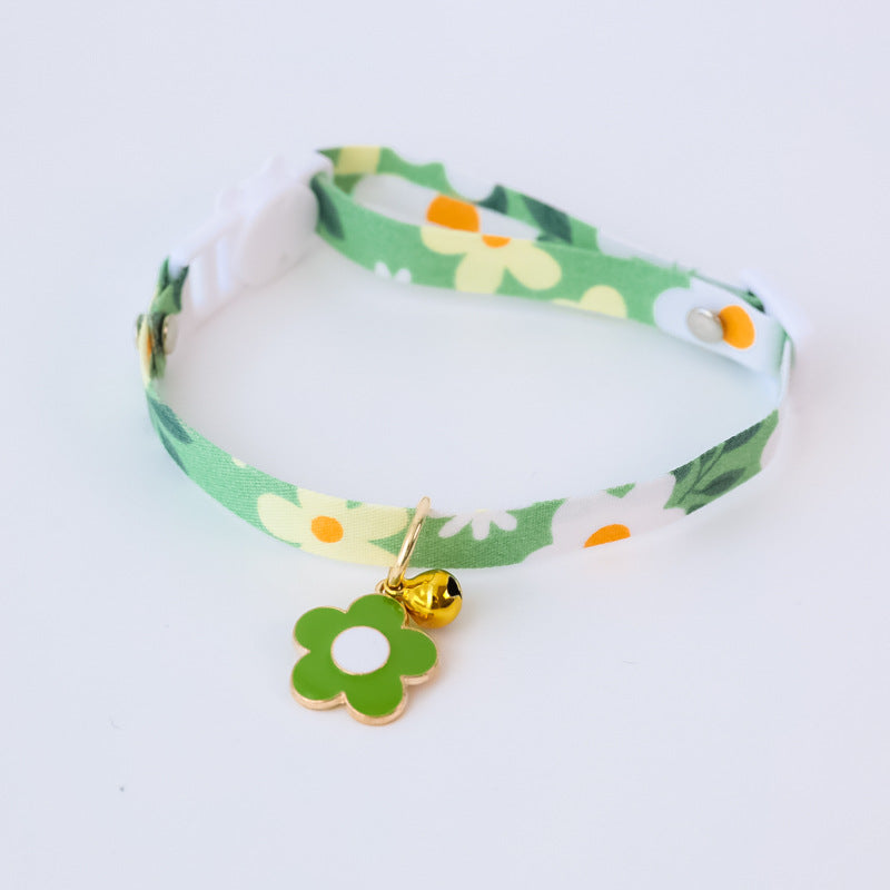 Pet Collar Flower Safety Buckle Necklace