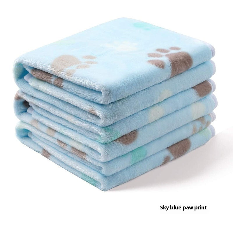 Flannel Coral Fleece Pet Blanket