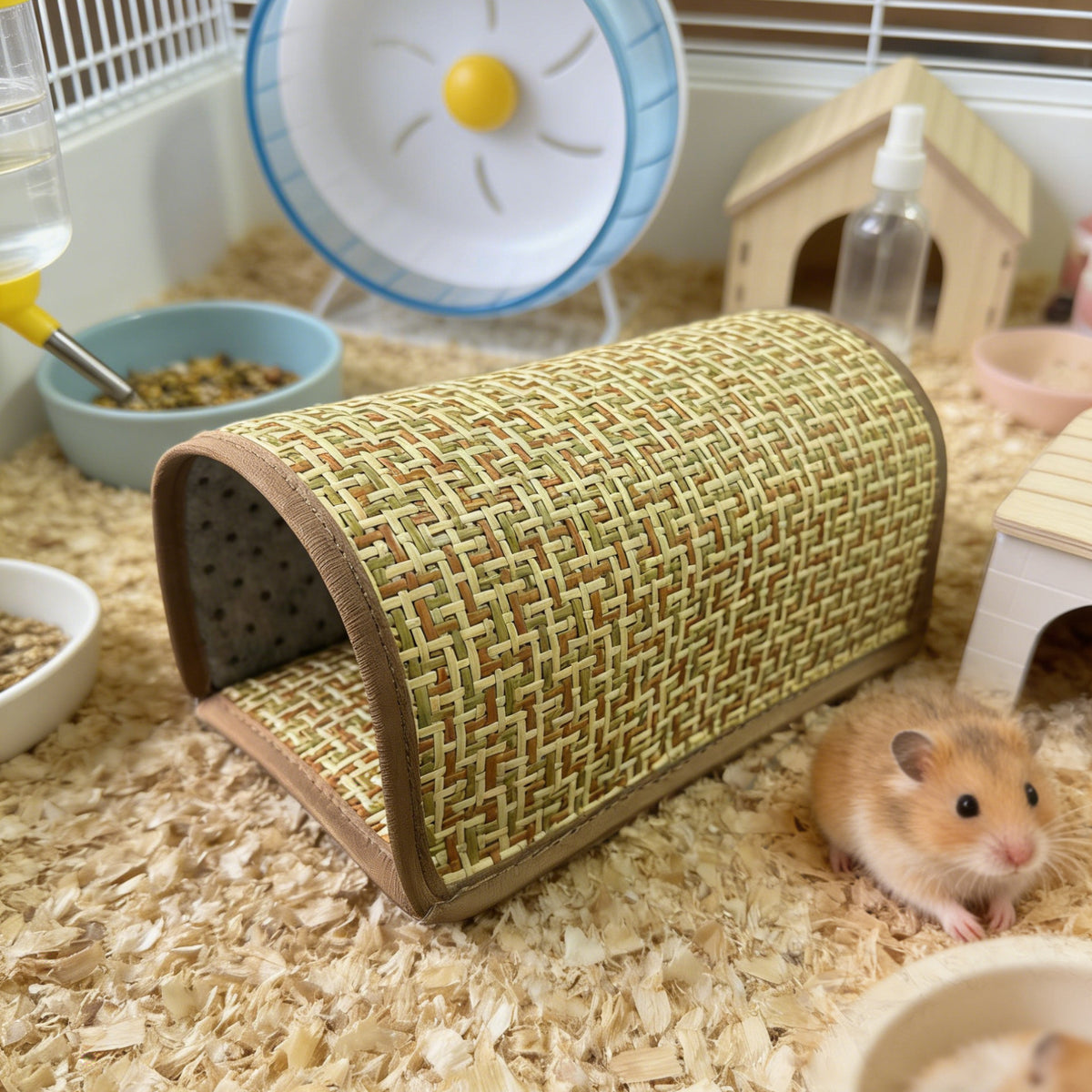 Summer Mouse Cooling Mat Nest Natural Grass Mat Durable And Scratch-Resistant