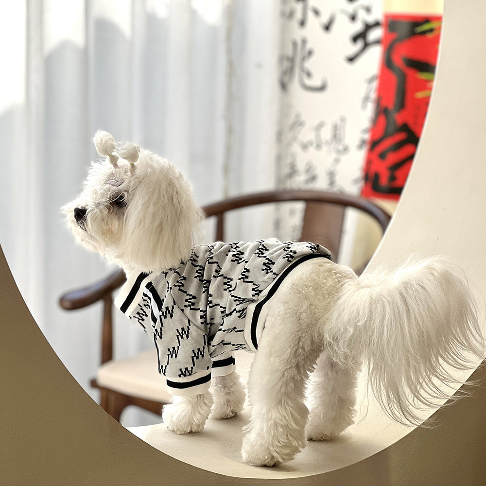 Autumn Winter Teddy Dog Zipper Jacket
