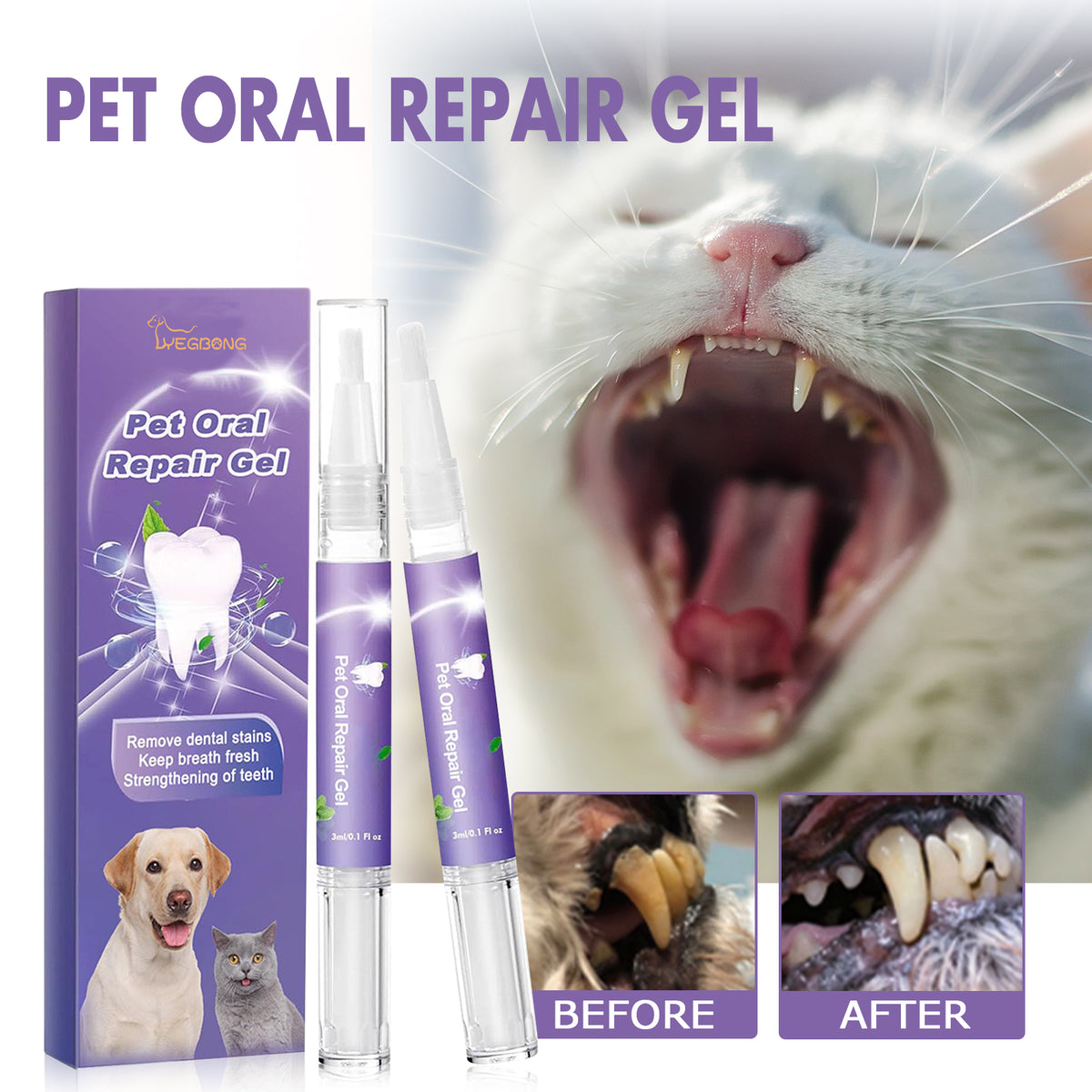Pet Mouth Repair Gel
