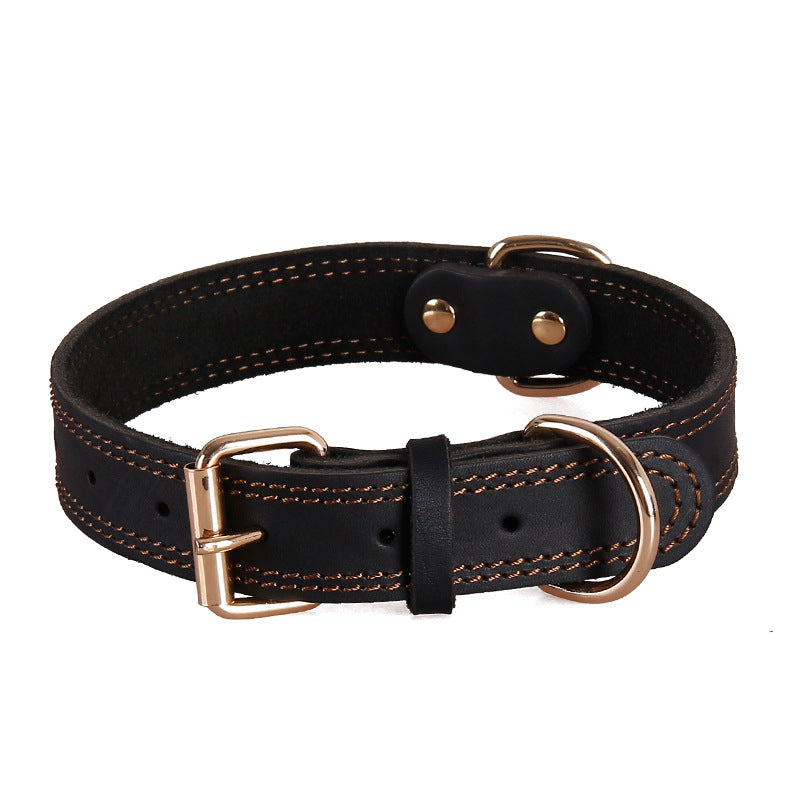 Retro Copper Hook Head Golden Retriever German Shepherd Medium Large Dog Special Collar
