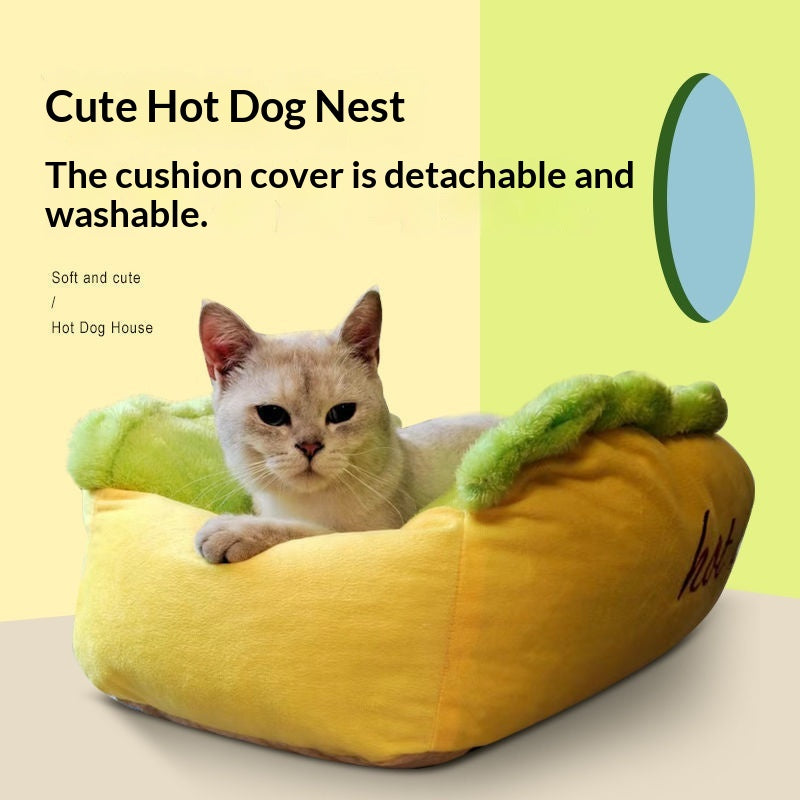 Cute Autumnwinter Deep-Sleep Dog Bed