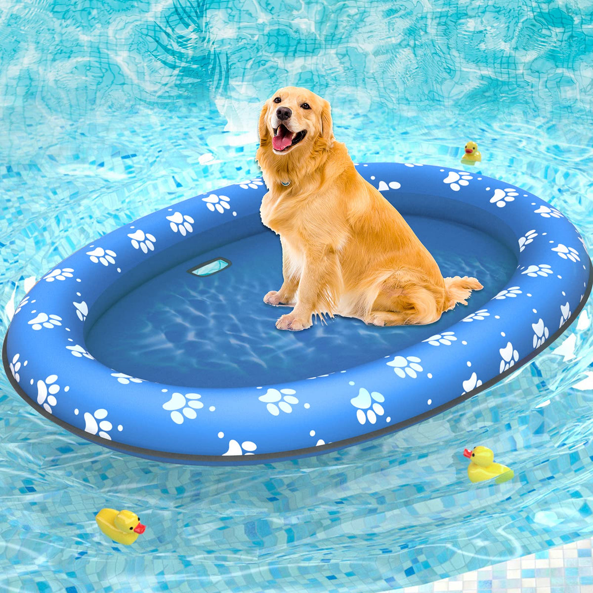 Inflatable Dog Pool Float Raft