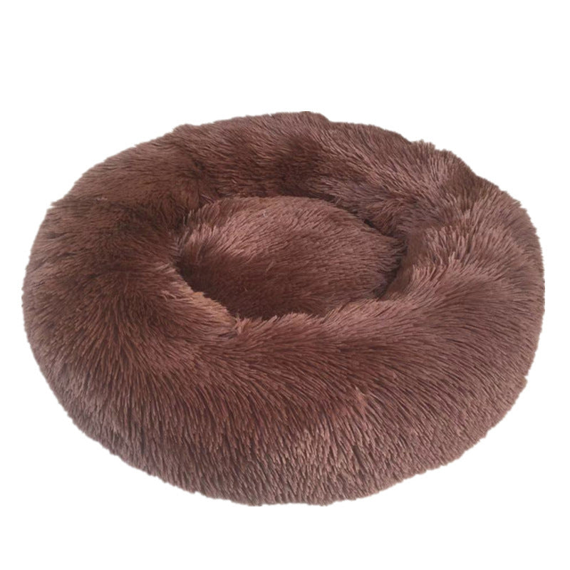 Washable Round Plush Pet Kennel