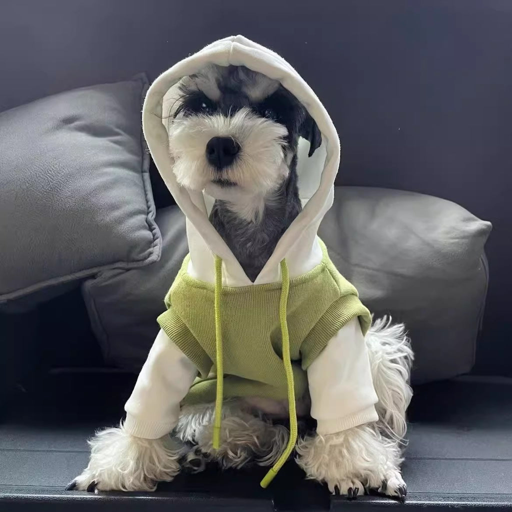 Fleece-Lined Insulated Hooded Pet Sweatshirt
