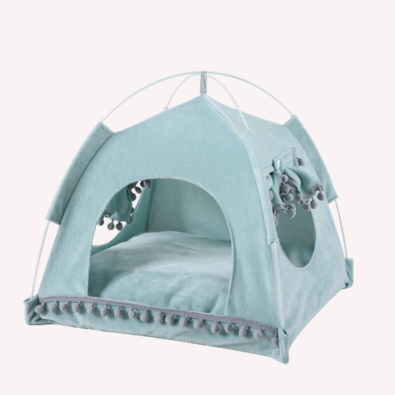 Bite-Resistant Cool Nest House Flannel Kennel