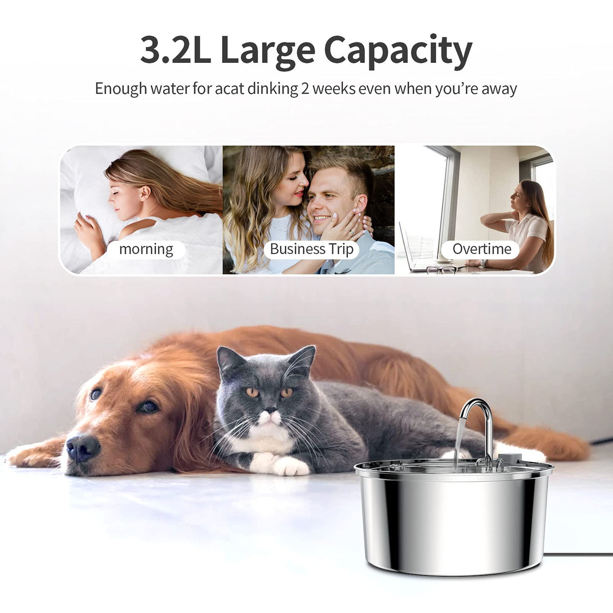 Stainless Steel Automatic Water Dispenser Fountain