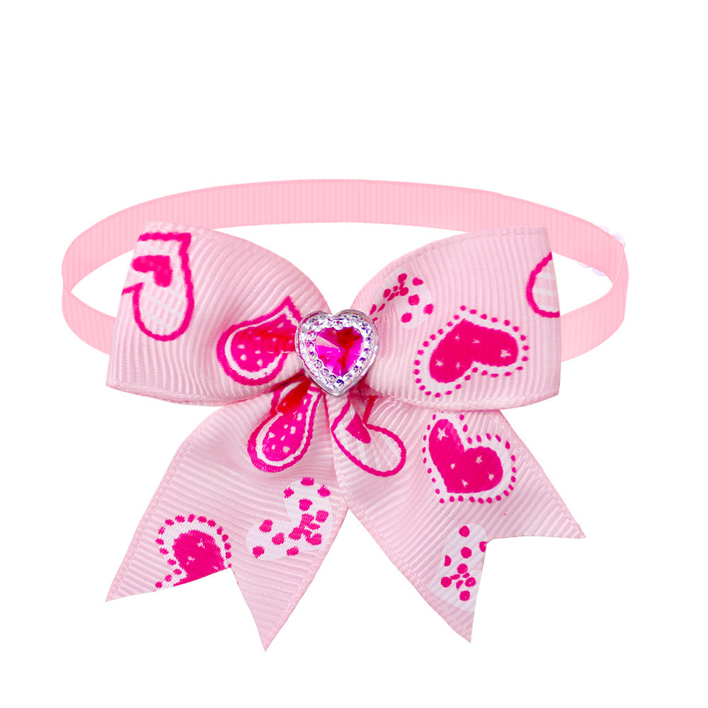 Diamond Bow Tie Dog Accessory