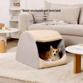 Semi-Enclosed Tent Bed With Sturdy Support